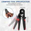 Ferrule Crimping Tool Kit, Wire Ferrules Kit Crimper Pliers with 1800PCS Wire Ends Terminals for AWG 23-7 (0.25-10mm) Gauge, Self-Adjusting Ratchet Pliers for Audio, Automotive, DIY