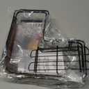 YASONIC Shower Caddy Corner, 3-Pack Adhesive Rustproof Stainless Steel Shower Shelves with Soap Holder, No Drilling Shower Organizer Corner for Dorm, Renters Bathroom, Black