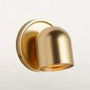 Small Dome Wall Sconce-Brass, Swedish Design, Integrated Modern, Functional, Bath Sconces, Bathroom Sconce, Bathroom Wall Lights,Not Includes Bulb,4.5" L x 4.5" W x 4.5" H