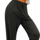 Envlon Womens Yoga Pants Loose Lightweight Workout Sweatpants Drawstring Comfy Joggers Casual Lounge Pants with Pockets (Black, M)