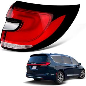 LED Tail Lights Compatible with Chrysler Pacifica 2021-2024 With Sequential Turn Signal Rear Outer Taillights Assembly Replace CH2805122 68424932AB (Right Passenger Side)