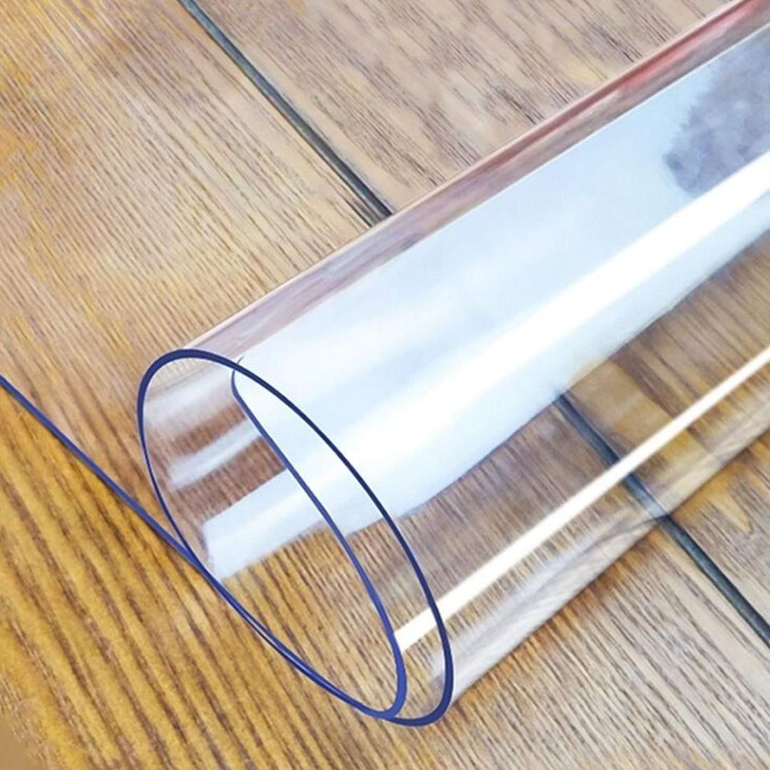 LovePads Clear Table Cover Protector, 24 x 78 Inch 2mm Thick Plastic Table Cover, Table Protector for Dining Room Table, Waterproof Dresser Cover Top for Kitchen, Coffee, Writing Desk