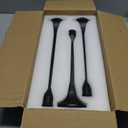Vintage Cast Iron Black Taper Candle Holders Set of 3 Antique Decorative Candlestick Holder for Wedding Dining Table Party Rustic Home Decor