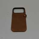 SHIELDON Top Grain Crazy Horse Leather Case for iPhone 17 Pro 6.3" 2025 | [Updated Camera Button] | Compatible with Magsafe | Magnetic Wireless Charging | Shock-Absorbent | Metal Buttons - Brown