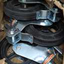 BestEquip 4 Pack Scaffolding Caster Wheels 8 x 2 Inch with Dual Locking Rubber Swivel Caster 360 Degrees Heavy Duty Casters 1100LBS Capacity per Wheel