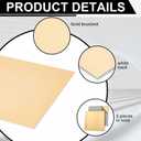Blulu 2 Pcs Aluminum Composite Panel, 1/4" Thick Rectangle Aluminum Sheet for Industry Crafting Handcraft DIY Projects, Brushed Gold (24"x24")