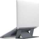 MOFT Invisible Slim Laptop Stand, Adhesive And Reusable, Adjustable Perfect Viewing Angles, Compatible with Laptops Up to 15.6", Grey