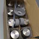 Sursip 10 oz Glass Juice Bottles, 8 Pack with Stainless Steel Lids – Reusable Small Glass Bottles for Smoothies, Iced Tea & Milk – LeakProof, BPAFree, Dishwasher Safe