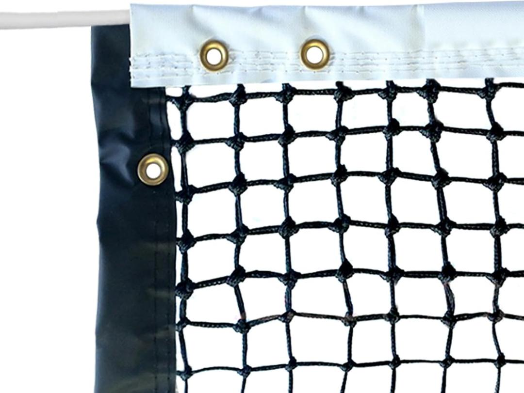 Tennis Net Outdoor Heavy Duty Professional Tennis Court Net Replacement Portable Tennis Net Nylon for Standard Tennis Courts [Includes 2 Fiberglass Dowels], 42' Length, 3.5' Height