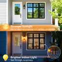 rabbitgoo One Way Privacy Window Film Window Tint for Home with Tools, UV Blocking Heat Control Static Cling No Glue, Daytime Privacy See Out Not in, 23.6 in X 6.5 Feet, Silver
