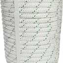 3/8 Inch x 100 Feet 4800Lbs Double Braid Polyester Strong Pulling Strength Rope