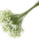 Artificial White Baby Breath/Gypsophila Silk White Flowers Wedding Home Party Decor Gift (White)