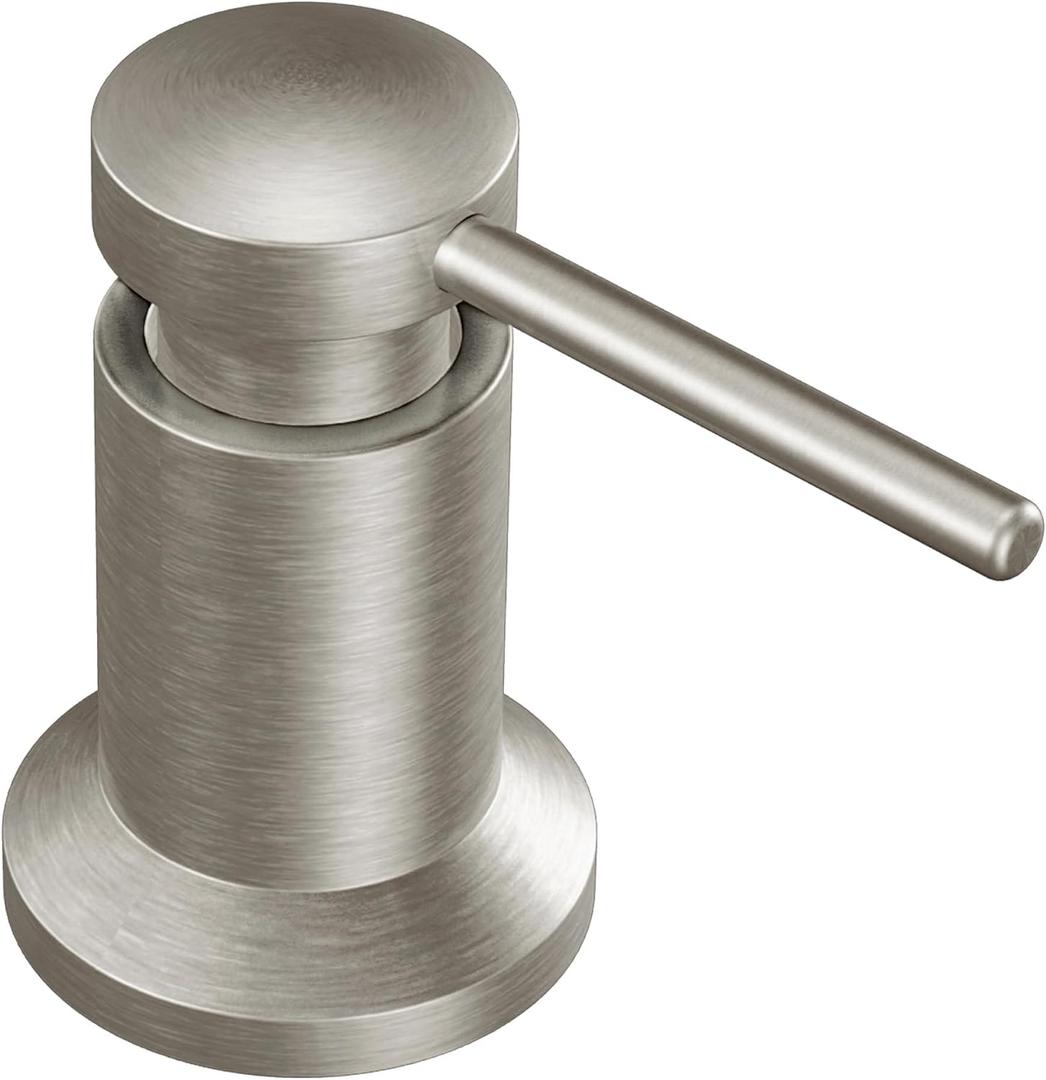 Moen Deck Mounted Lotion or Soap Dispenser for Kitchen Sink, Spot Resistant Stainless, 3942SRS