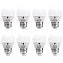 8 Pack BlueX 3W LED Light Bulb G14 3000K Warm White - 25W Equivalent - E26 Base 120V - Small Night Light Bulbs for Bedroom, Ceiling Fan, Table Lamp, Kitchen, Pendant Fixtures, Dinning Room