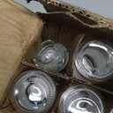 Jarsoph 6pcs 18oz Glass Juice Bottles with Lid, Clear Water Bottle Drink Containers with Caps, Reusable Tall Mason Jar for Drinking, Smoothie and Other Beverages BPA Free 100% Leak Proof Drinking Jar