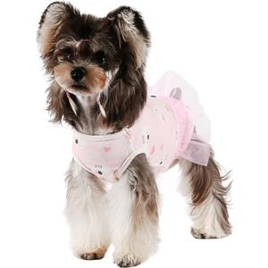 Etdane Dog Diapers Sanitary Panties Physiological Period Onesies for Male and Female Dogs Pink Koala, Size S
