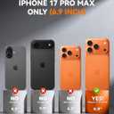 VOFATA for iPhone 17 Pro Max Case, 360 Full Body with Built-in 9H Tempered Glass Screen Protector, Fit for MagSafe, Mil-Grade Drop Protection, Drop Proof Magnetic iPhone 17 Pro Max Phone Case, Orange