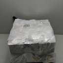 UpgradedDimmable Boho Floor Lamp for Living Room, Modern Swing Arm Floor Lamp with Rattan & Fabric Shades, Black Rattan Standing Lamp with 11W Bulb, Farmhouse Adjustable Tall Lamp for Bedroom Office