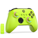 W&O Wireless Controller for With Xbox One, Xbox Series X/S, Xbox One X/S, PC, With RGB LED Light, Mappable Buttons, With 2.4GHZ Wireless Adapter Gamepad (Electric Volt)