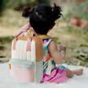 mini toddler backpacks for girls 2-4 - Cute Sunflower flower Hanging Colored small diaper bag and Preschool Bookbag