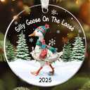 2 x Goose Ornament - Goose Gifts for Lovers, Women, Men - Cute Farm Animals Ornaments for Christmas Tree - Farm Themed Gifts for Women, Men, Farmers - Acrylic Christmas Ornament 2025