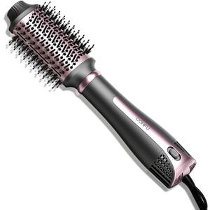 CONFU Blow Dryer Brush, 4-in-1 Styling Tools Hair Dryer and Styler Volumizer with Negative Ion Anti-frizz Blowout, Hot Air Brush for Drying, Straightening, Curling