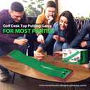 Golf Desktop Tabletop Putting Game Fun Office Desk Golf Christmas Stocking Stuffers, Golf Gift for Dad Husband Boyfriend Coworkers Executive Man Golfers Table Desk Top Golf Game for Adults