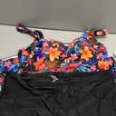 Aqua Eve Women Plus Size Tankini Swimsuits with Shorts Bathing Suits Two Piece Swimwear Red Floral 20W