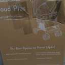 Kolcraft Cloud Plus Lightweight Umbrella Stroller for Toddlers with Reclining Seat, Large Storage Basket, Canopy, Infant & Parent Trays, Compact Fold for Summer Travel, Durable Frame, Slate Gray, Slate Gray 