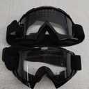 ATV Dirt Bike 2-Pack Motorcycle Motocross Goggles for Men Women MX Riding UTV Helmet Offroad Goggles, UV400 Anti-Scratch Fog Dustproof for Adults Youth Kids(Color+Clear)