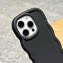 Slim Fit Case for iPhone 11 Pro 5.8-Inch, Wave Frame, Cute Soft TPU Thin Protective Phone Cover for Women, Light Purple