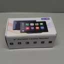 9” Portable Apple CarPlay Android Auto Monitor w/ Backup Camera Bluetooth