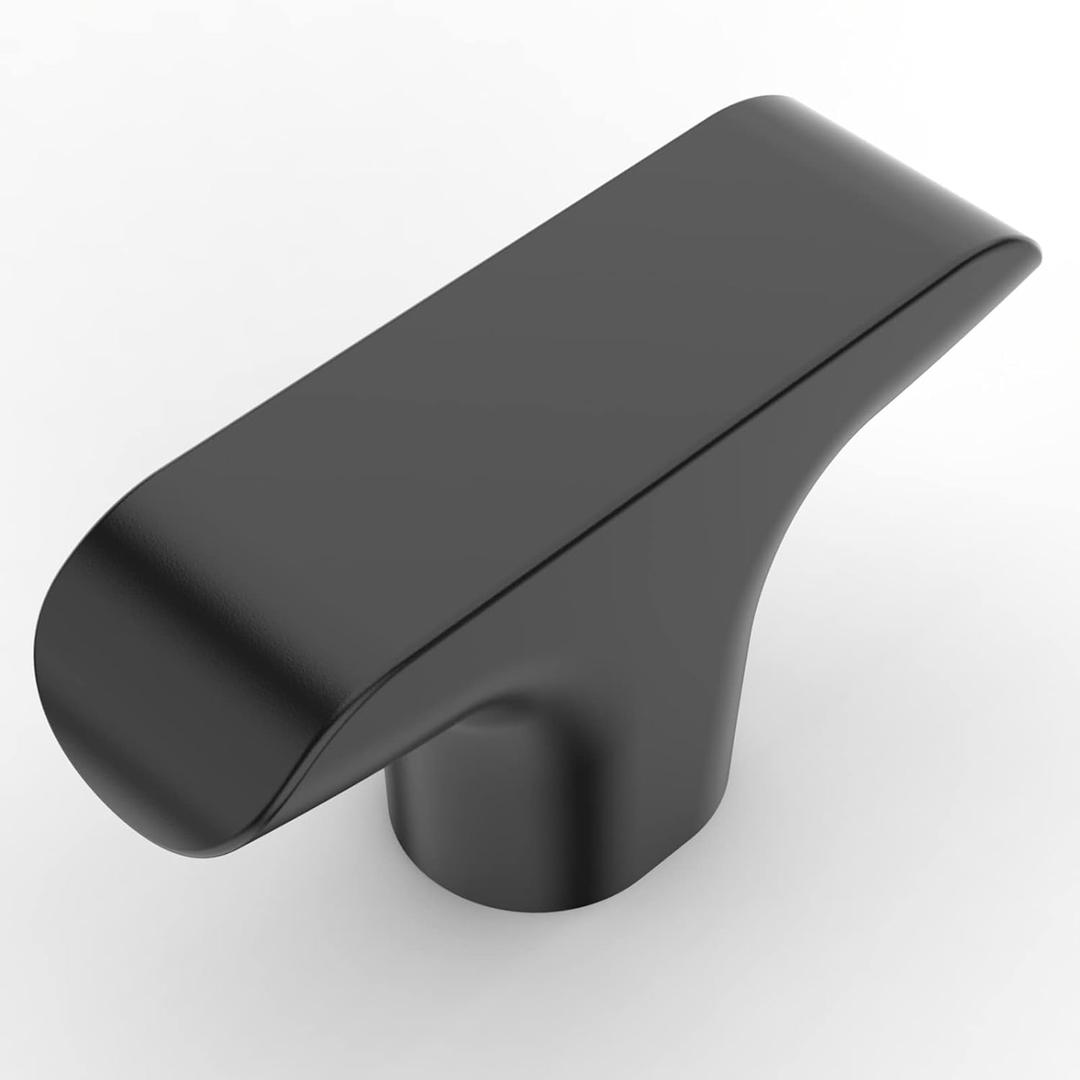Amerdeco 10 Pack Matte Black Cabinet Knobs & Pulls, 2 Inch(50MM), Kitchen & Bathroom Cabinets