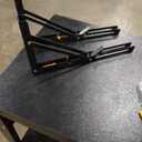 7019114, Black Supports, 403mm, Set of 2 Folding Shelf Brackets, max. Load 60kg, Painted, Steel, 400mm