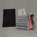 Worthofbest Hotfix Rhinestone Setter, Hot Fix Applicator Tool Bedazzler Kit with rhinestones, Kit, Hot Fixed Wand for Clothes Clothing Fabric Crafts, 5000 Pcs, AB Crystal, Clear, 3 Gems Sizes, Tips