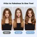 Farery 2.4" Thermal Brush, Large Barrel Heated Round Brush with Triple PTC & 5 Heat Settings (280-420F), Lightweight Dual Voltage for Voluminous Big Curls, Waves & Straightening Long Hair
