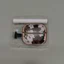 Inesore with Safety Lock for Samsung Galaxy Bud Pro 3 Case/Galaxy Buds 3 Cases with Cleaner Kit and Keychain, Cute Floral Buds Pro 3 Case Cover for Women Girly - Black Gold Flower