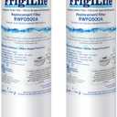 FrigiLife 4396508 Replacement for Whirlpool 4396510, EDR5RXD1, NLC240V, PNL240V, 4396508p, 4396547, 4392857, 9010, LC400V, 46-9010, Everydrop Filter 5 Refrigerator Water Filter, 2PACK