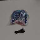 iClever BTH03 Kids Bluetooth Headphones, Colorful LED Lights, 35H Playtime, Bluetooth 5.4, Type C Fast Charging, Safe Volume, Stereo Sound Mic, On Ear Kids Wireless Headphones for iPad Airplane, Blue