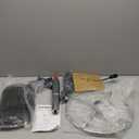 SUPERJARE Drafting Chair with Back, Adjustable Foot Rest Rolling Stool, Multi-Purpose Office Desk Chair, Thick Seat Cushion for Home Bar Kitchen Shop - Black