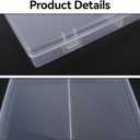 Klmnop 4 Sets Bead Organizer Box, 64Pcs Small Plastic Bead Organizer Boxes with Hinged Lid and 80 Labels, Mini Clear Storage Containers Boxes for Bracelet Making, DIY Beads, Jewelry, Diamonds(Clear)