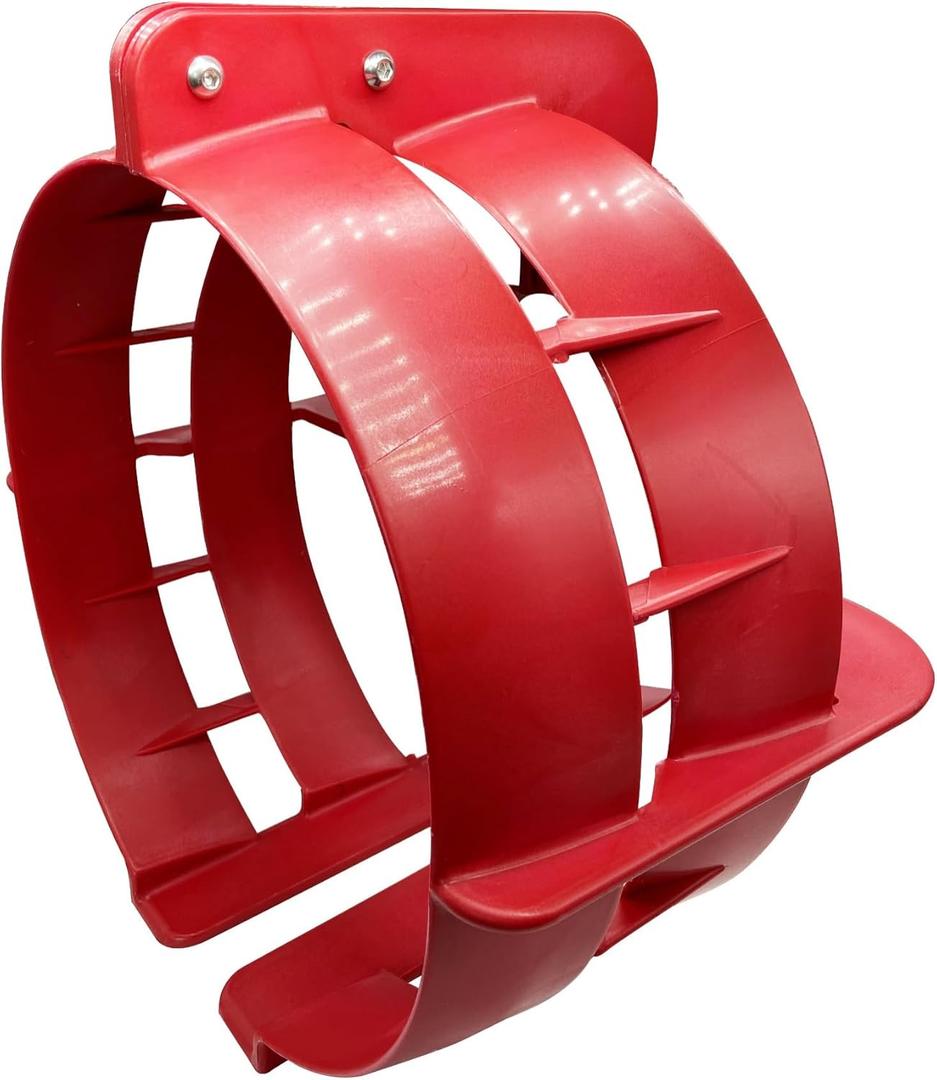 14" Propeller Safety Guard for 70-120 HP Less Than 13 1/2 inch Outboard Motor Prop, Polypropylene Lightweight Marine Thruster Protective Cover, Red Cage