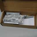 E-Track Spare Tire Mount Holder, Silver Upgraded E Track Double Fittings Spare Wheel Carrier for Enclosed Trailers, Garages, Trucks, Warehouses and Semis, Etrack Rail Accessories for E Track System (Silver-1 Pack)