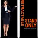 33.5“x80” Standard Retractable Banner Stand (STAND ONLY) with Padded Carrying Bag for Tradeshow and Events (1 UNIT)