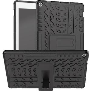 for F l R E10 case 2019 2017 Release 9th 7th Generation,Kickstand Heavy Duty Cover (Black 19/17)