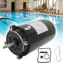 UST1102 Swimming Pool Pump Motor, 1HP Pool Pump Motor Replacement for Super Pump SP2607X10/A.O. Smith Electric Motor