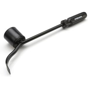 Steelman Hubcap Remover Tool for Auto Mechanics, Heavy-Duty Steel, Large Rubber Hammer Face, Wide Prying Blade, Secure Grip