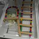 Basic Bird Cage, 24.8inch Parrot Cage (24.8" x 14.6" x 11"),Bird Cage with Ladder, Horizontal Bar, 2 Feeders, and Swing