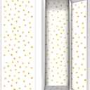Hsei Deluxe School Locker Magnetic Wallpaper 12" x 36" Decorative Removable Magnetic Locker Covering Accessories for Girl Boy School Office University(Yellow Dots)