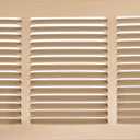 HVAC Premium 16'' x 8'' [Duct Opening] Flat Stamped Steel Return Air Grille - Sidewall and Ceiling - HVAC Vent Duct Cover - Brown [Outer Dimensions: 17.75''w X 9.75''h]